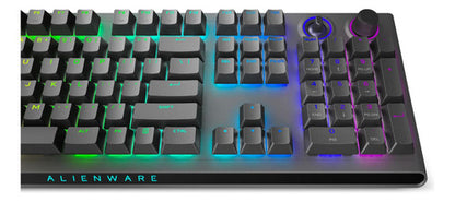 Teclado Mecánico Alienware Aw920k Rgb, Switch Cherry Mx Red Gris Inglés Us