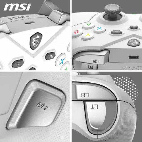 Control Gamepad Msi Force Gc300 Wireless Blanco Bluetooth Blanco