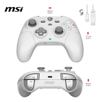 Control Gamepad Msi Force Gc300 Wireless Blanco Bluetooth Blanco