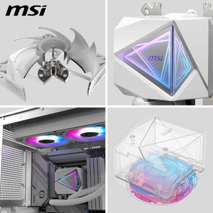 Msi Mag Coreliquid I240 Enfriamiento Líquido 2100rpm, Blanco Blanco