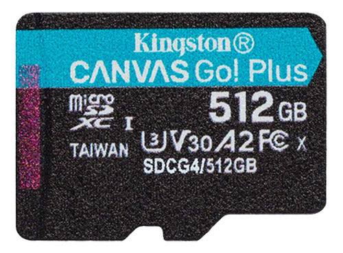 Memoria Flash Kingston Canvas Go! Plus, 512gb Microsd Uhs-i