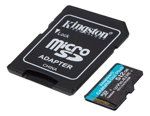 Memoria Flash Kingston Canvas Go! Plus, 512gb Microsd Uhs-i