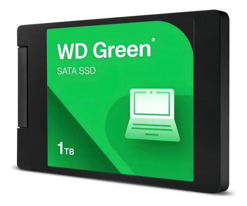 Ssd Interno 1tb Wd Green 2.5 Sata Iii 545mb/s Wds100t5g0a Verde