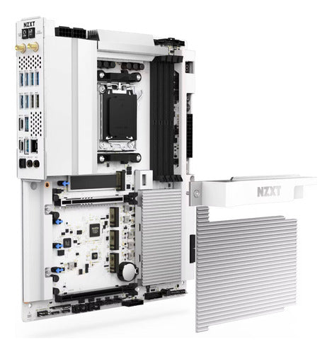 Tarjeta Madre Nzxt N9 X870e, Atx, Socket Am5 192gb Ddr5 Blanco