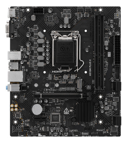 Tarjeta Madre Msi H510m Plus Ii Micro-atx Lga 1200 64gb Ddr4 Negro