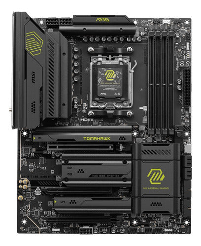 Tarjeta Madre Msi Mag X870e Tomahawk Wifi Am5, 256gb Ddr5 Negro