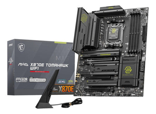 Tarjeta Madre Msi Mag X870e Tomahawk Wifi Am5, 256gb Ddr5 Negro