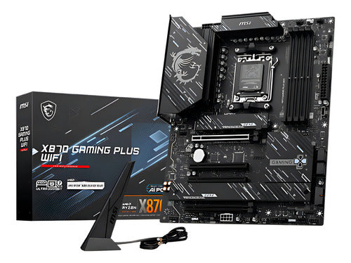 Tarjeta Madre Msi X870e Gaming Plus Wifi Am5, 256gb Ddr5 Negro