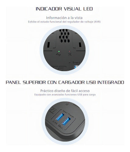 Regulador Forza Power Technologies Fvr-1221usb, 600w, 1.200v