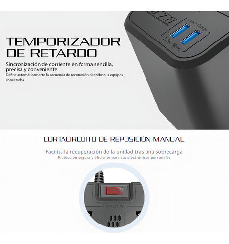 Regulador Forza Power Technologies Fvr-1221usb, 600w, 1.200v