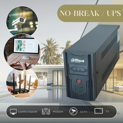 No Break Dahua Dh-pfm350-360-a Linea Iteractiva 360w, 600va