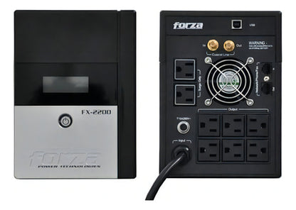 No Break Forza Power Technologies Fx-2200lcd 1.200w, 2.200va Negro