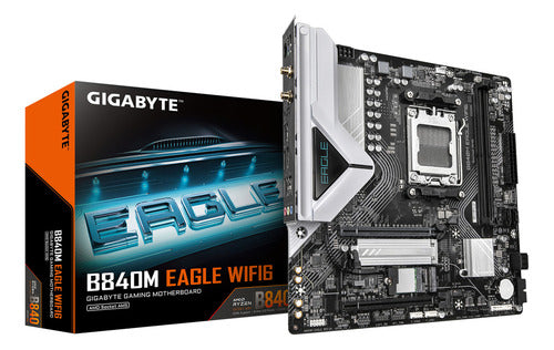 Tarjeta Madre Gigabyte B840m Eagle Wifi6 Micro-atx Ddr5 Am5 Negro