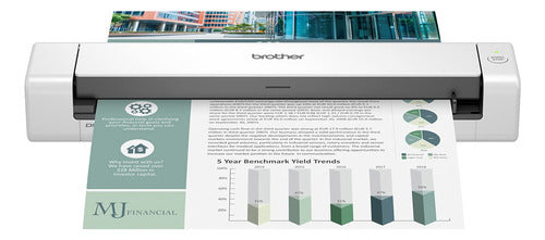 Escáner Portátil Brother Valor Ds740d, Dúplex Blanco