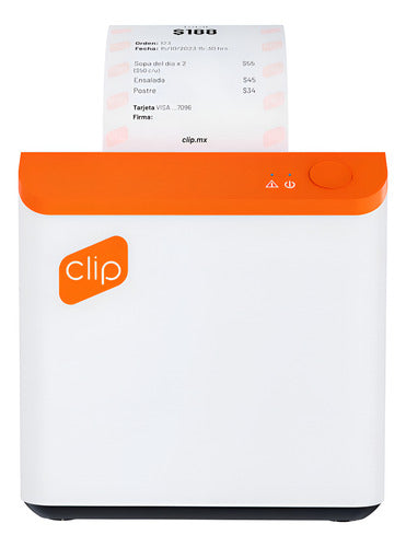 Clip 55 Mm Impresora Térmica Tickets Blanco/naranja Blanco Con Naranja