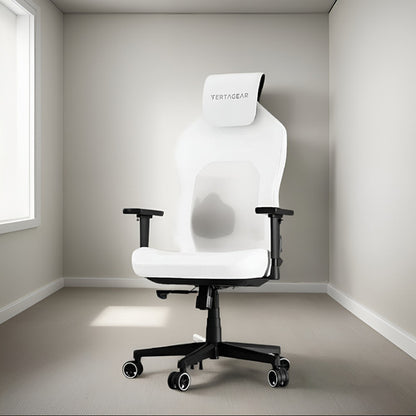Silla Gamer Vertagear Sl1800 Ergonomica Blanco Y Negro Negro Cuero Sintético