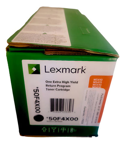 Tóner Lexmark 50f4x00 Super Alto Rendimiento Negro, 10.000 P - Negro