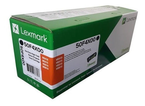 Tóner Lexmark 50f4x00 Super Alto Rendimiento Negro, 10.000 P - Negro