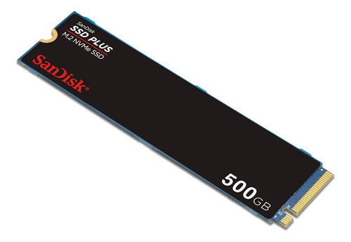 Ssd Sandisk Plus Nvme, 500gb, M.2, 2500 Mb/s  2400 Mb/s