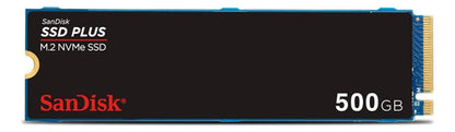 Ssd Sandisk Plus Nvme, 500gb, M.2, 2500 Mb/s  2400 Mb/s