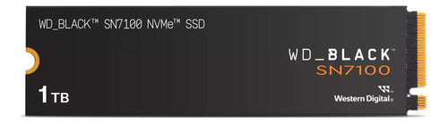 Ssd Sandisk Black Sn7100 Nvme, 1tb, M.2 7250 Mb/s Lectura