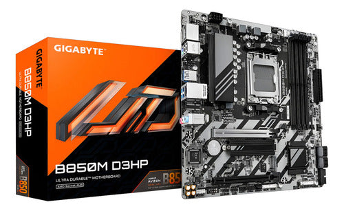 Tarjeta Madre Gigabyte B850m D3hp Micro-atx Am5 256gb Ddr5 Negro