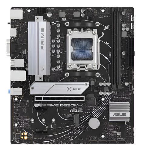 Tarjeta Madre Asus Prime B650m-k, Micro-atx Am5 128gb Ddr5 Gris