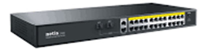 Netis Switch Poe P124gh, 24 Puertos Poe (100 Mbps)  360w