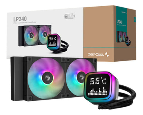 Deepcool Lp240 Argb Enfriamiento Líquido Cpu 2x120mm 2400rpm
