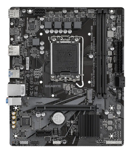 Tarjeta Madre Gigabyte H610m K V2, Micro-atx 1700 128gb Ddr5 Negro