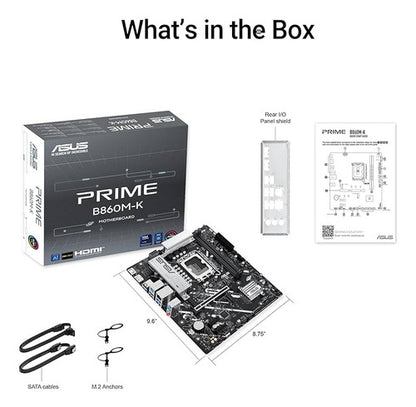 Tarjeta Madre Asus Prime B860m-k, Micro-atx, Lga 1851 Ddr5 Negro