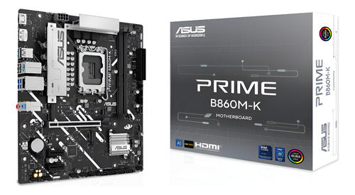 Tarjeta Madre Asus Prime B860m-k, Micro-atx, Lga 1851 Ddr5 Negro