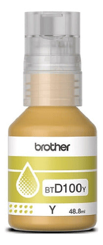 Tinta Brother Btd100y Color Amarillo Serie Inkbenefit
