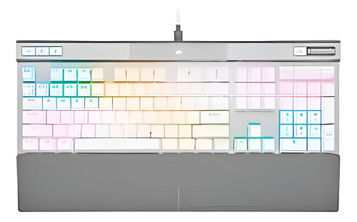 Teclado Gamer Corsair K70 Rgb Pro Mecánico Switch Opx Blanco