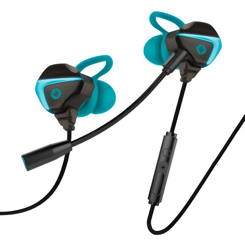 Vortred Audífonos Gamer Wilko Alámbrico 1.2 3.5mm Negro/azul