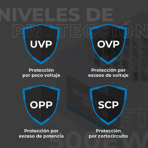 Fuente De Poder Acteck Blazar Evo Ft500ew, 24-pin Atx, 500w