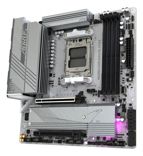 Tarjeta Madre Gigabyte B650m Aorus Elite Ax Ice Micro-atxam5