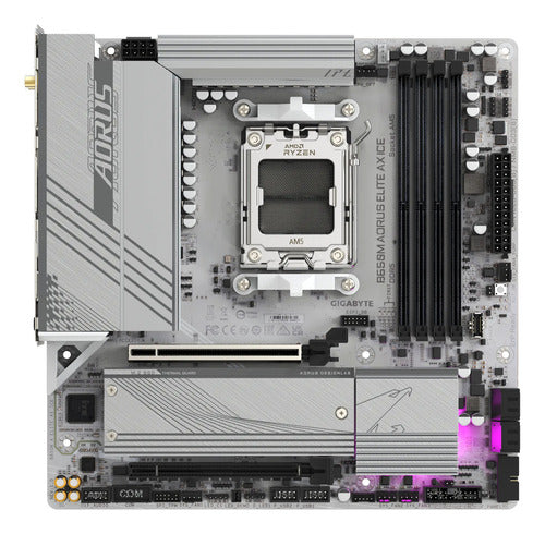 Tarjeta Madre Gigabyte B650m Aorus Elite Ax Ice Micro-atxam5