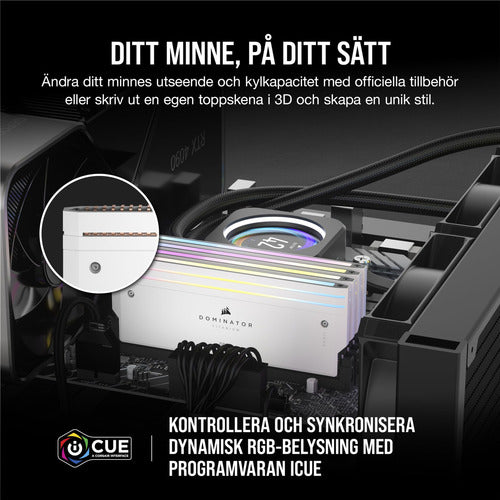 Kit Memoria Ram Corsair Rgb Ddr5 6000mhz 32gb 2x16gb Blanco