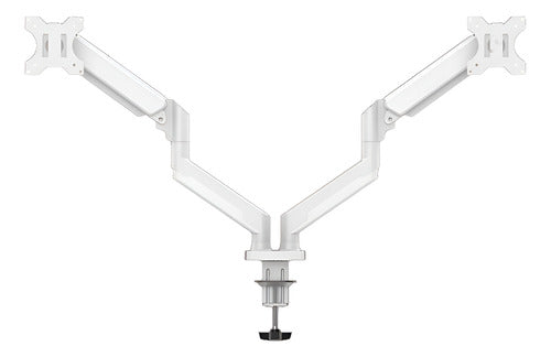 Brazo De Soporte 2 Monitores Naceb Na-0215 10-32 PuLG Blanco