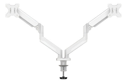 Brazo De Soporte 2 Monitores Naceb Na-0215 10-32 PuLG Blanco