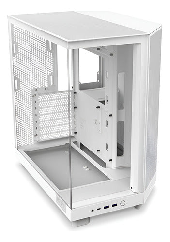 Gabinete Nzxt H6 Flow Blanco Cc-h61fw-01 Atx/matx/m-itx 3fan