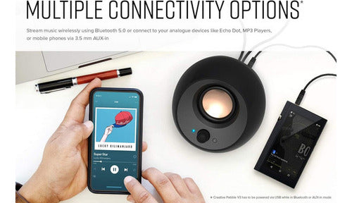 Creative Labs Bocina Computadora Pebble V3, 2.0, 8w Rms, 2p