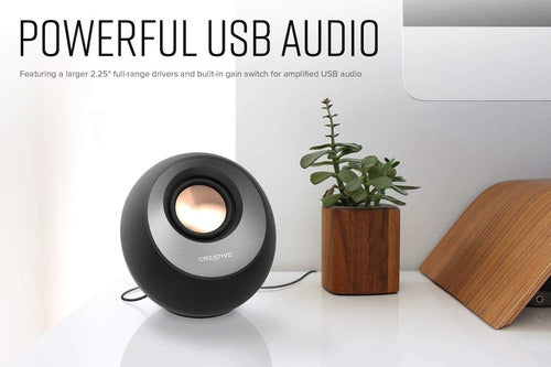 Creative Labs Bocina Computadora Pebble V3, 2.0, 8w Rms, 2p