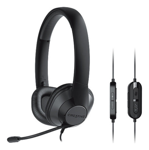 Creative Labs Audífonos Con Micrófono Hs-720 V2 Usb, Negro