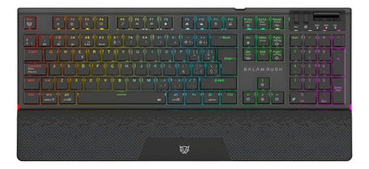 Teclado Gamer Balam Rush Dominate Expert Gk979i  Rgb Blanco