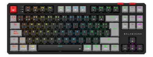 Teclado Gamer Balam Rush Level Pro Gk990 Led Rgb Tkl Mecánic
