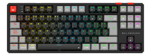 Teclado Gamer Balam Rush Level Pro Gk990 Led Rgb Tkl Mecánic
