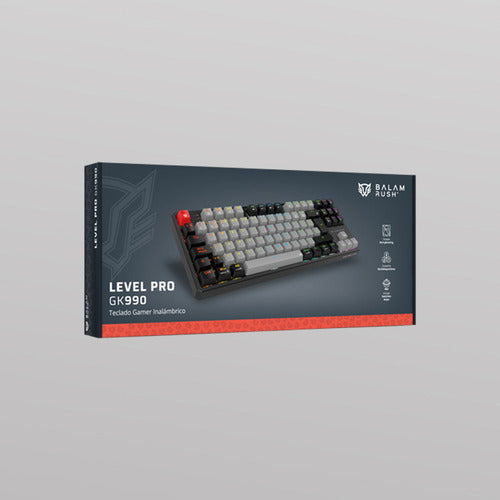Teclado Balam Rush Level Pro Gk990 Led Rgb Tkl Mecánico Neg