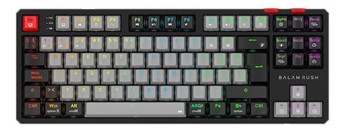 Teclado Balam Rush Level Pro Gk990 Led Rgb Tkl Mecánico Neg